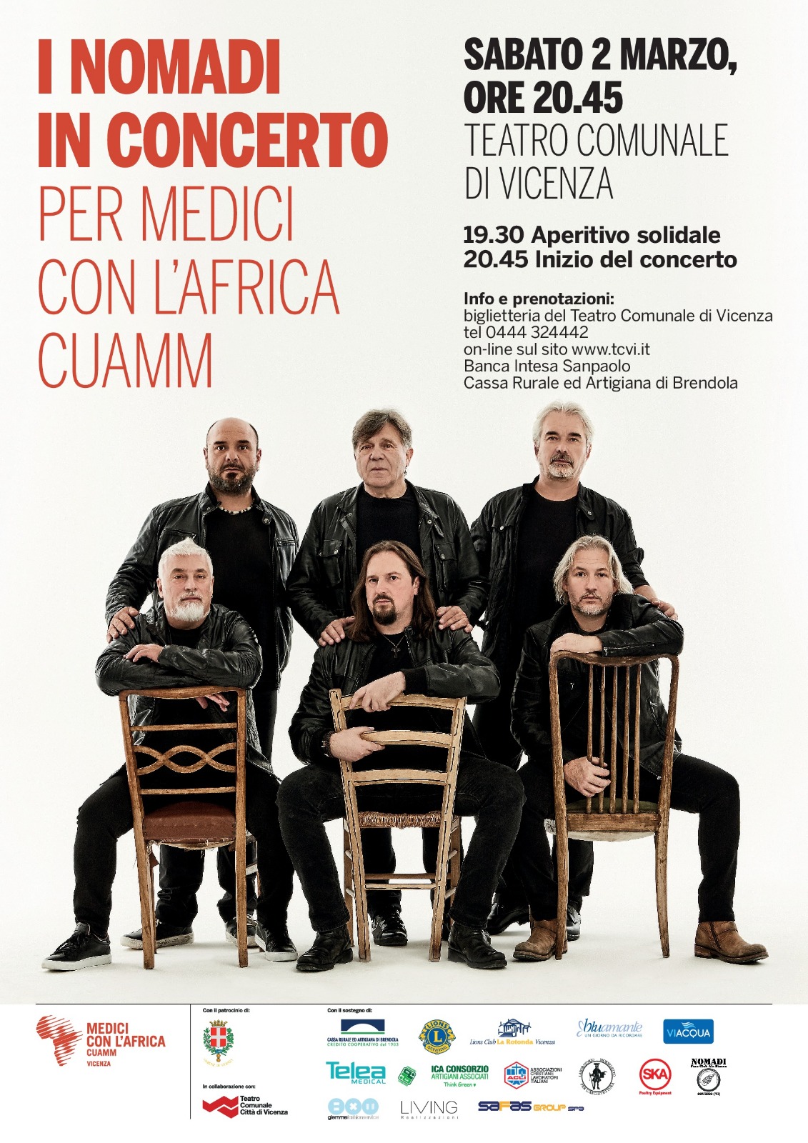 Vicenza I Nomadi In Concerto Per Medici Con Lafrica Cuamm Leco Vicentino